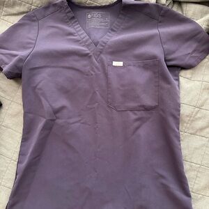 Figs Purple Scrub Top